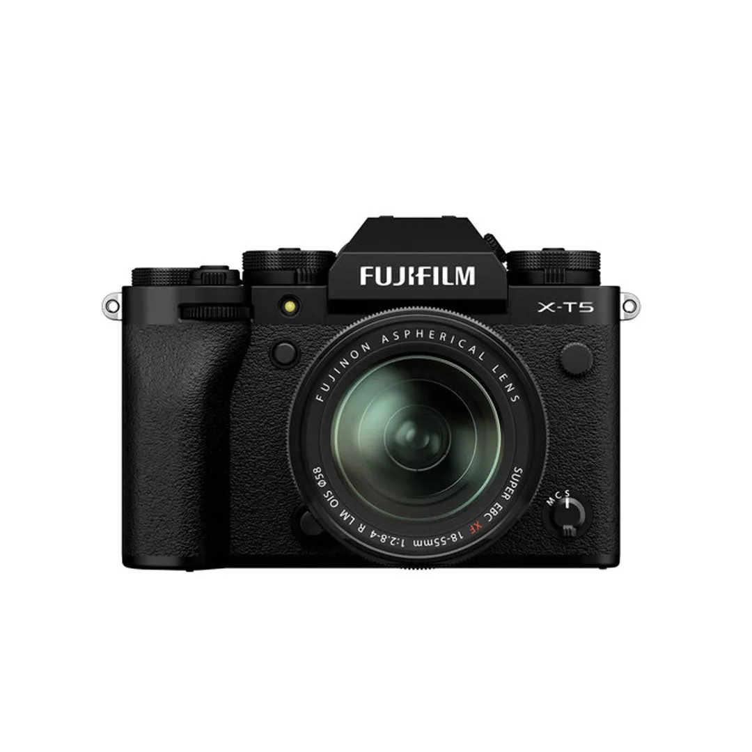 FUJIFILM X-T5 Body with XF 16-80mm f/4 OIS WR / 16-50mm f/2.8-4.8 R LM WR / 18-55mm f/2.8-4 R LM OIS Lens Mirrorless Camera Kit with 40MP APS-C X-Trans CMOS 5 HR BSI Sensor, X-Processor 5, and 7-Stop In-Body Image Stabilization