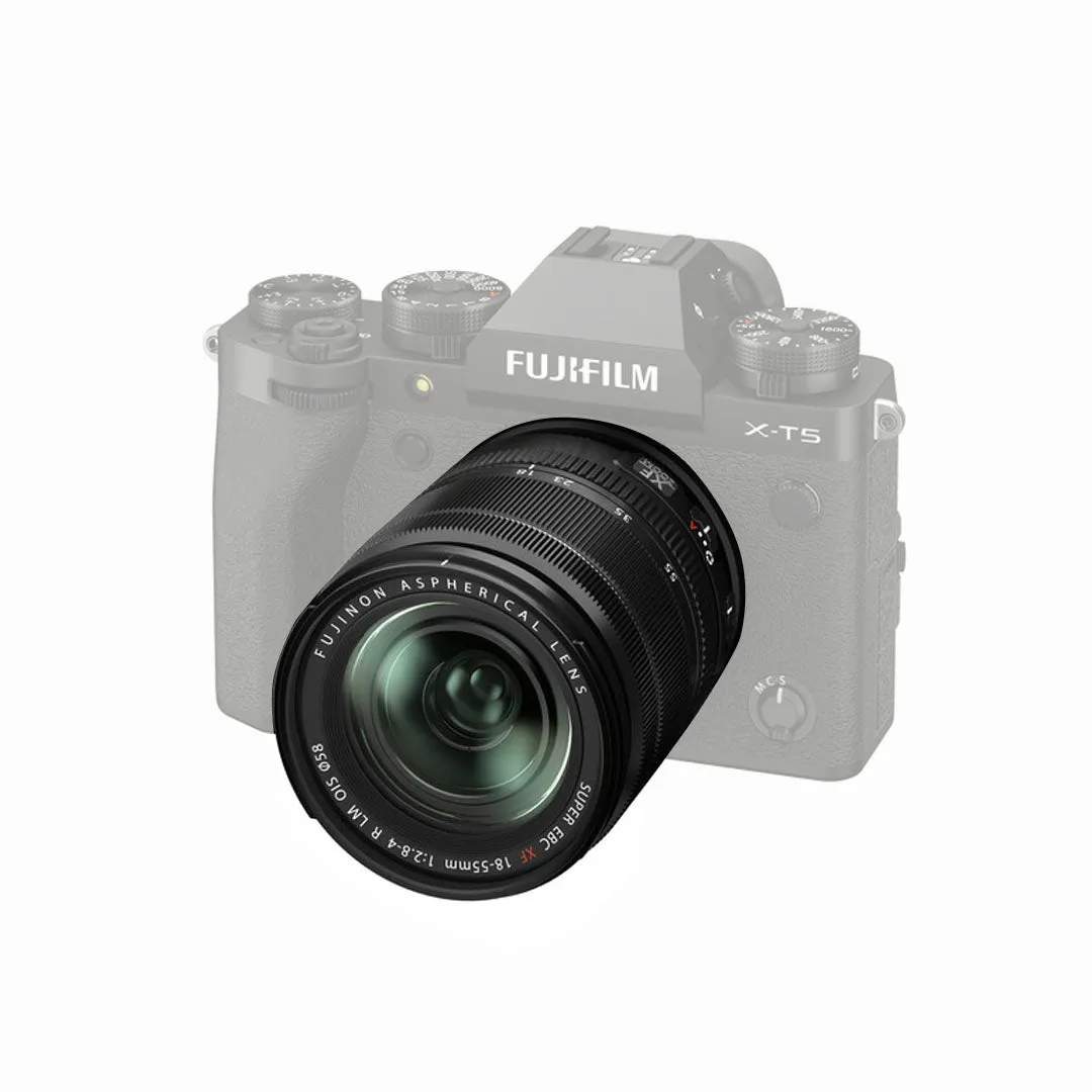 FUJIFILM X-T5 Body with XF 16-80mm f/4 OIS WR / 16-50mm f/2.8-4.8 R LM WR / 18-55mm f/2.8-4 R LM OIS Lens Mirrorless Camera Kit with 40MP APS-C X-Trans CMOS 5 HR BSI Sensor, X-Processor 5, and 7-Stop In-Body Image Stabilization
