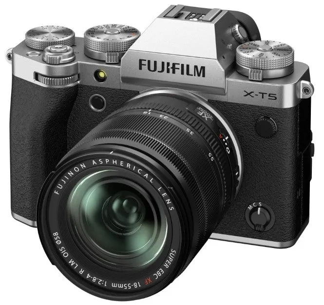 Fujifilm X-T5 Mirrorless Camera (Silver) with XF 18-55mm F2.8-4 Lens