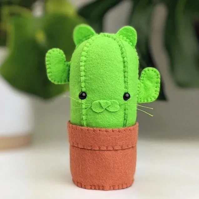 Hand Stitched Catcus DIY Kit