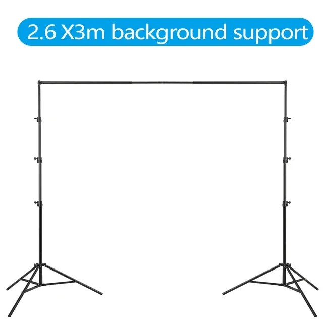 Heavy Duty Aluminum Backdrop Support System, 2.6x3M, Hridz