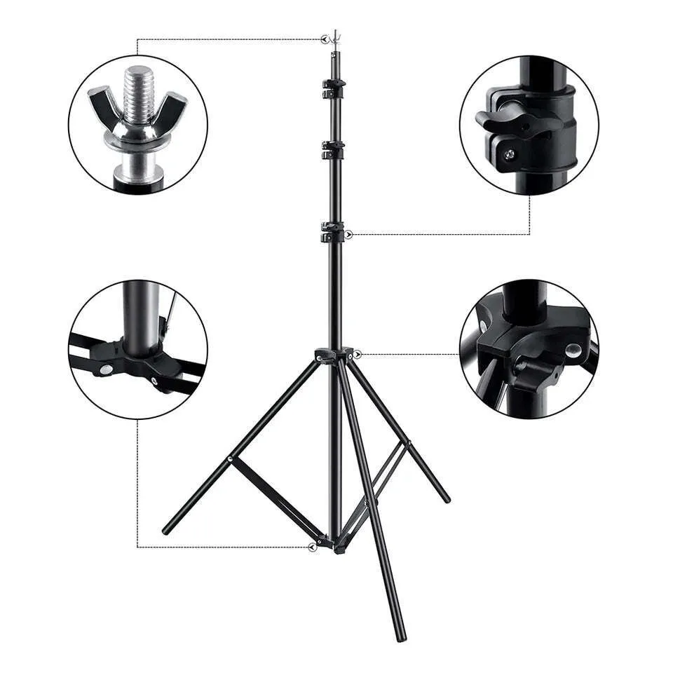 Heavy Duty Aluminum Backdrop Support System, 2.6x3M, Hridz