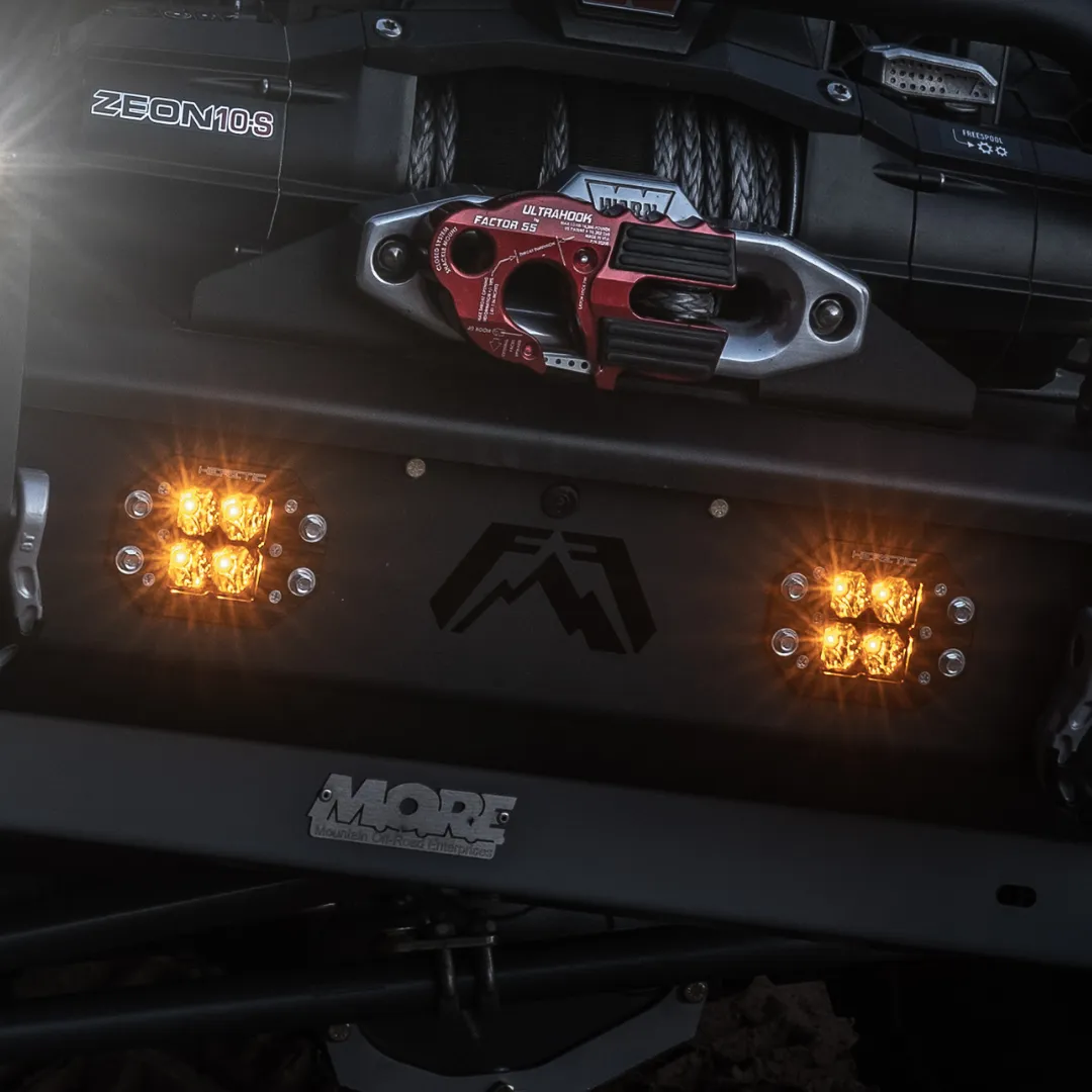 HERETIC STUDIO | Quattro Flush Mount Amber LED Pod Light Pair Pack
