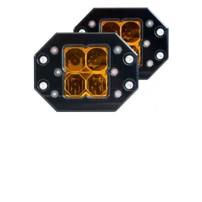 HERETIC STUDIO | Quattro Flush Mount Amber LED Pod Light Pair Pack