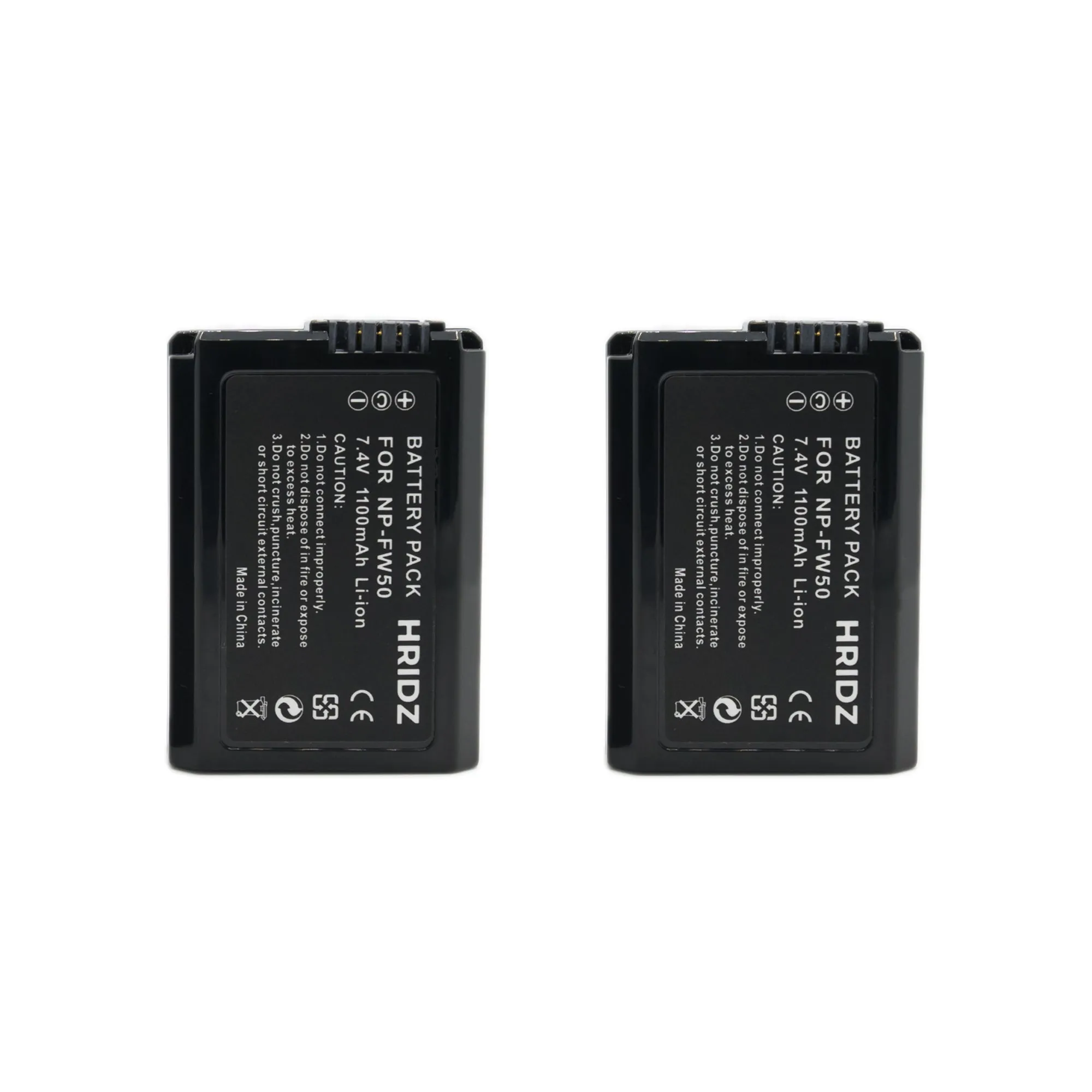 Hridz NP-FW50 Battery & Charger Pack for Sony NP-FW50 and SLT-A33,A35,A37,A55V, DSC-RX10