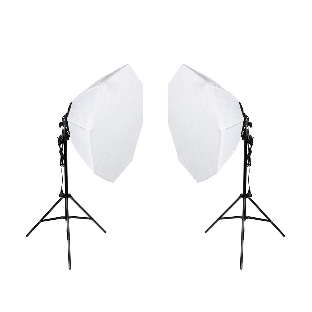 'Illuminate Mate Octabox' 70cm Double Softbox Lighting Kit