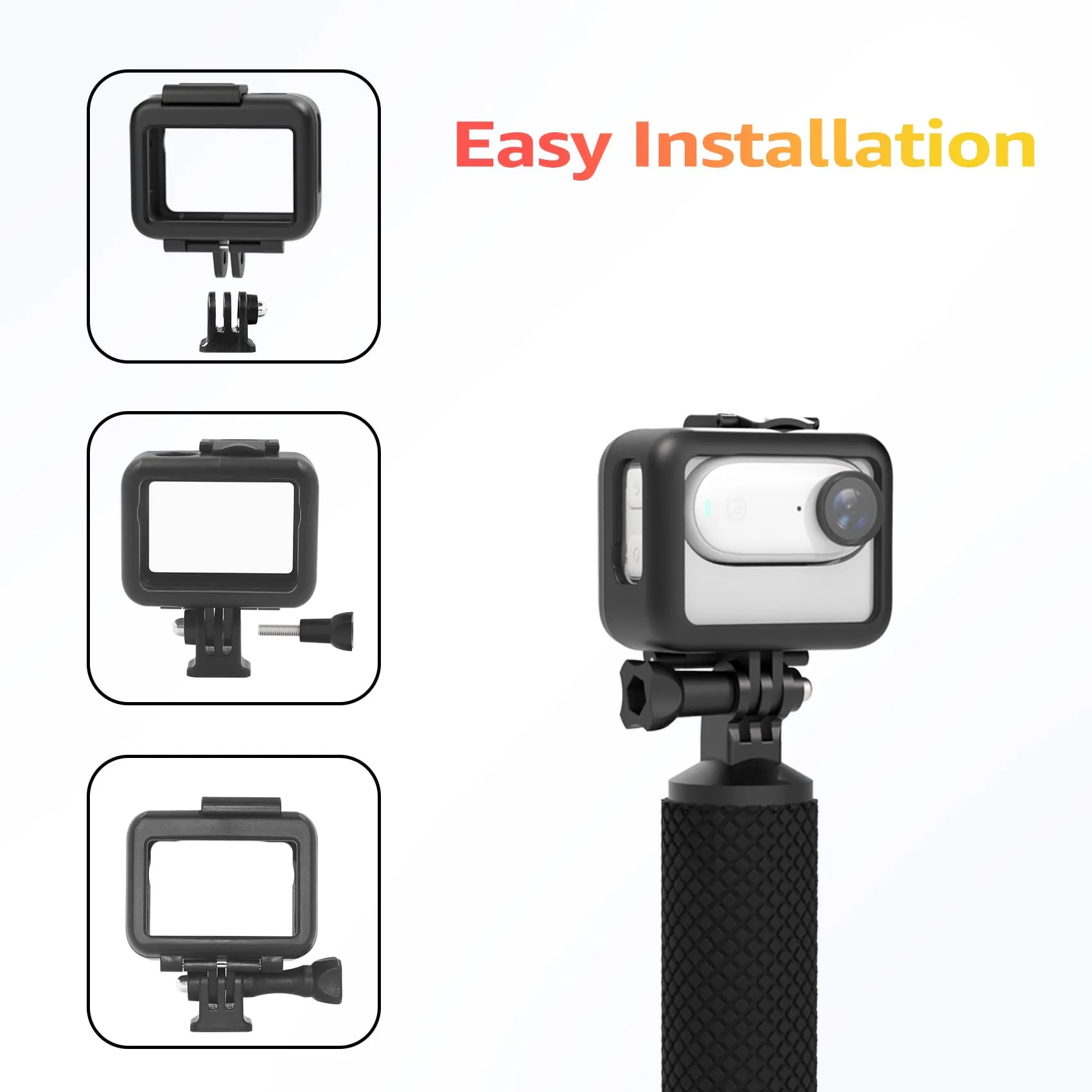 Insta360 GO 3 Protective Frame Cage with 1/4" Threaded Adapter  | Black