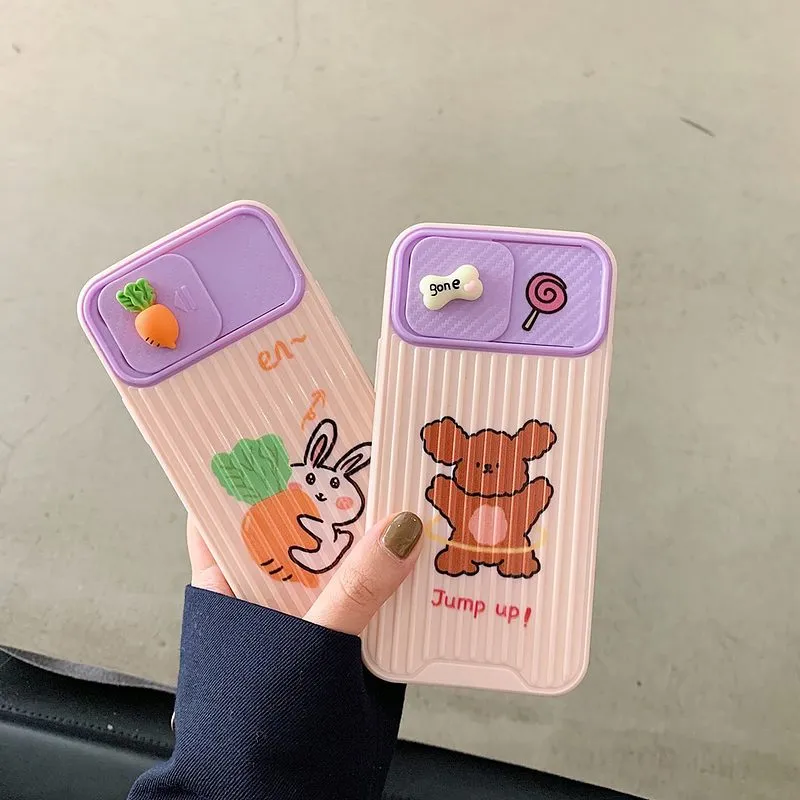 Kawaii 3D Cartoon Bear iPhone Case