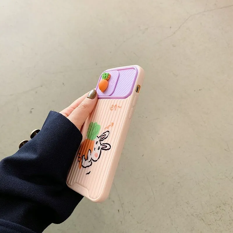 Kawaii 3D Cartoon Bear iPhone Case