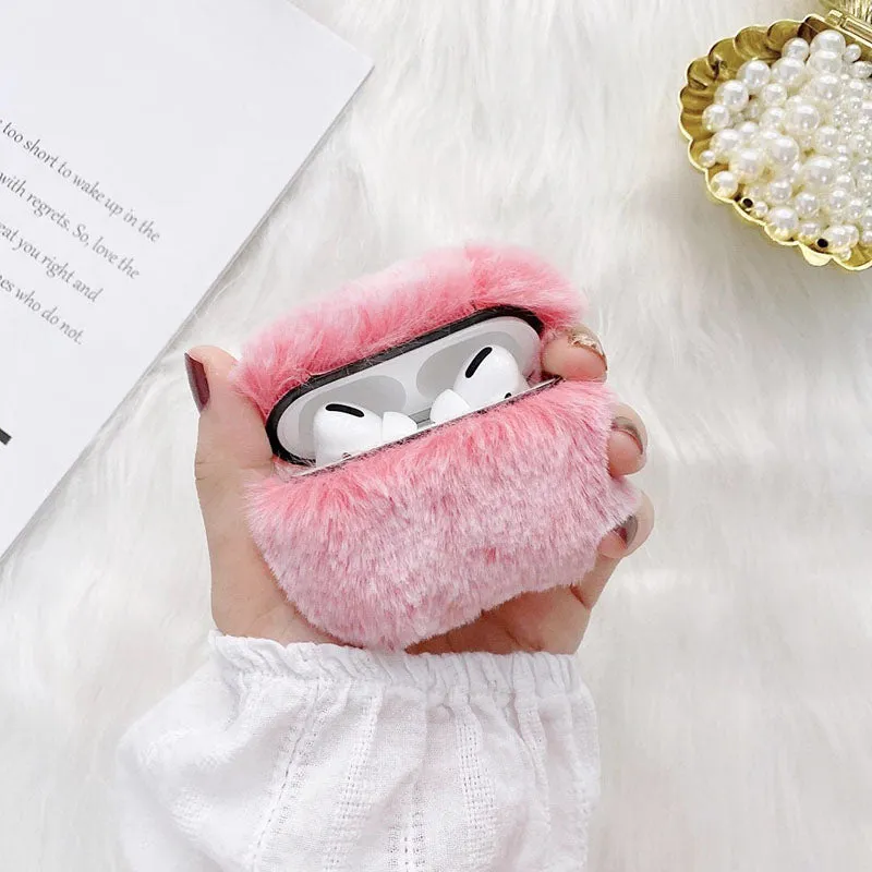 Kawaii Fuzzy AirPod Cases