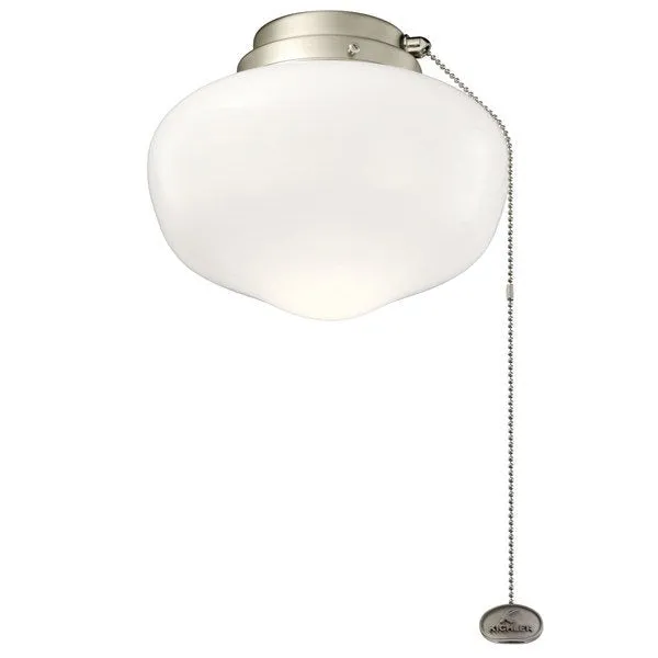 Kichler 380913NI 8" LED Schoolhouse Light Kit Brushed Nickel