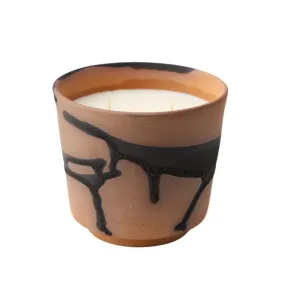 Lahar Round Candle Red Santal