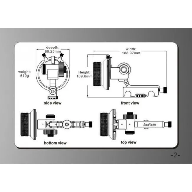 LanParte FF-02 Follow Focus V2 with A/B hard stops