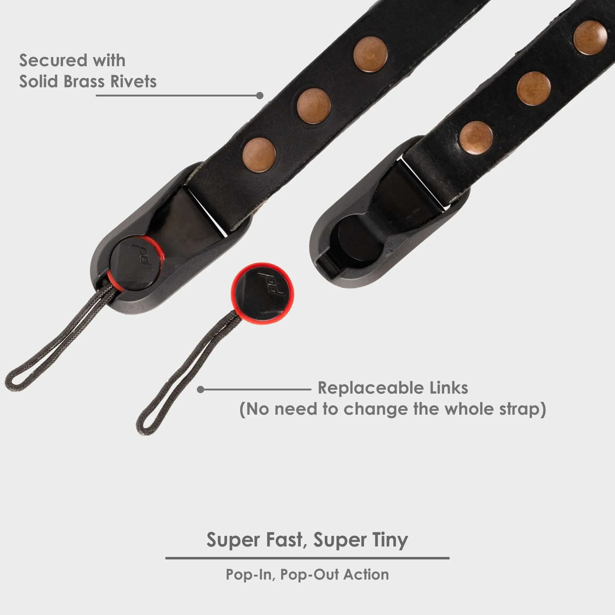 Leather Camera Strap - Made with Peak Design Anchor Links