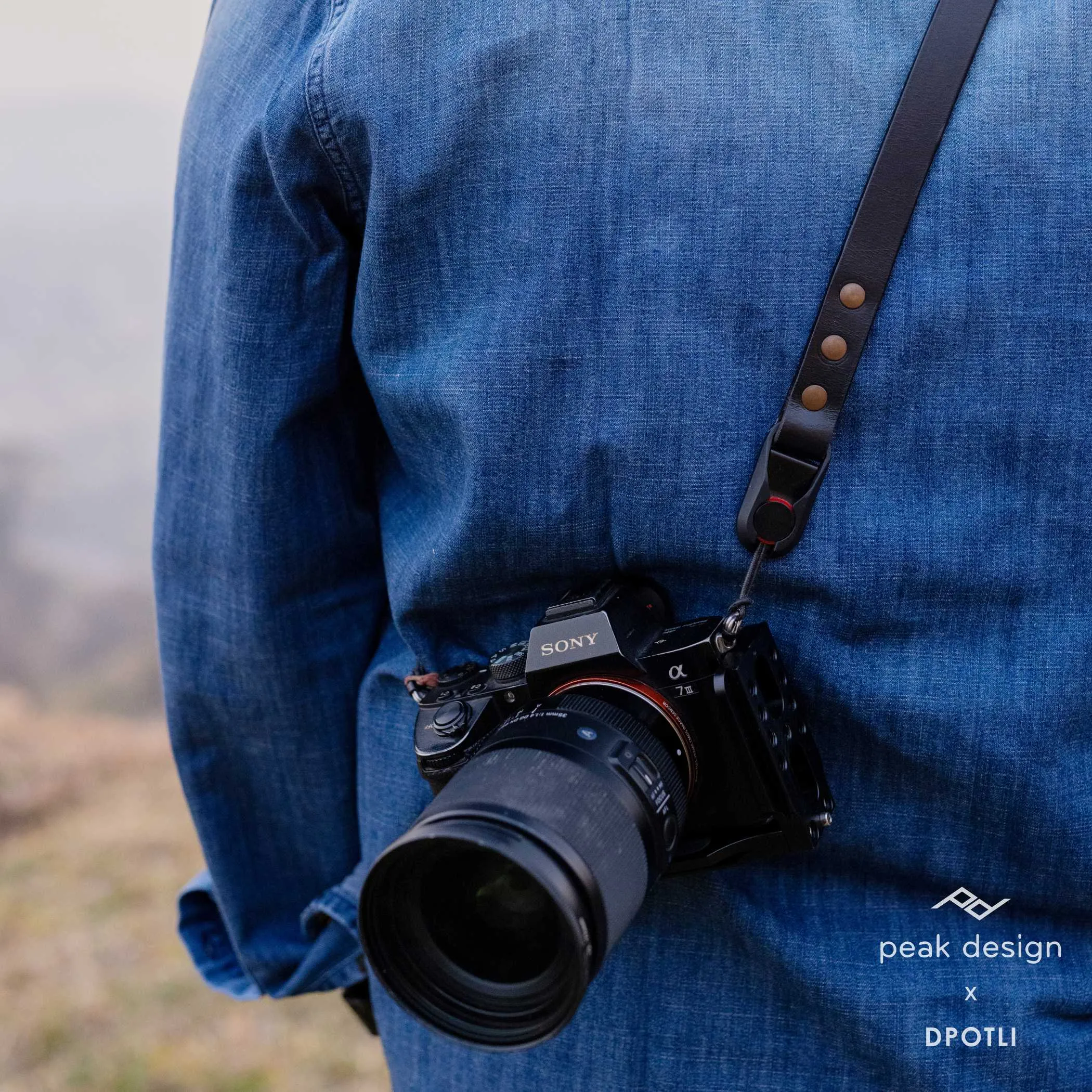 Leather Camera Strap - Made with Peak Design Anchor Links