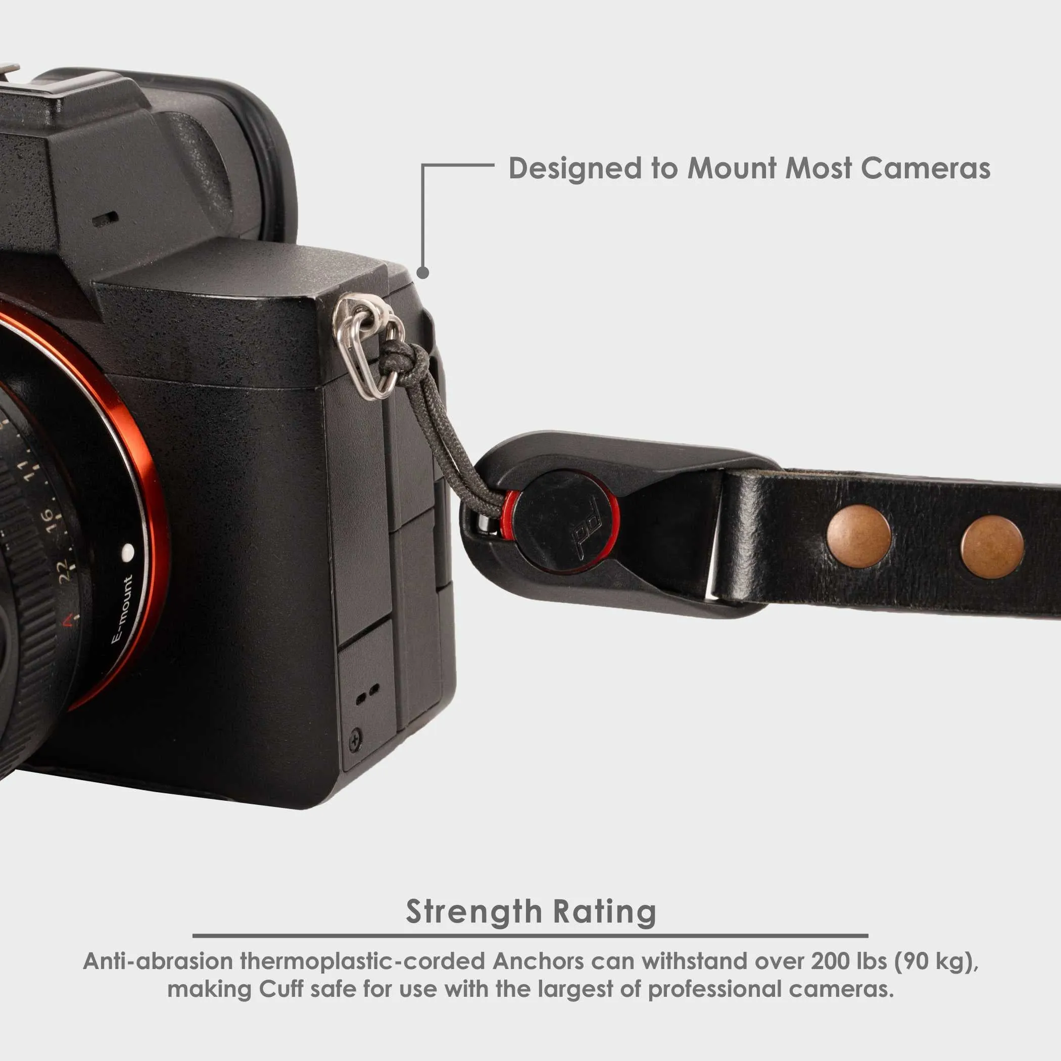 Leather Camera Strap - Made with Peak Design Anchor Links