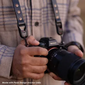 Leather Camera Strap - Made with Peak Design Anchor Links