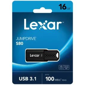 Lexar JumpDrive 16GB S80 USB 3.1 Flash Drive