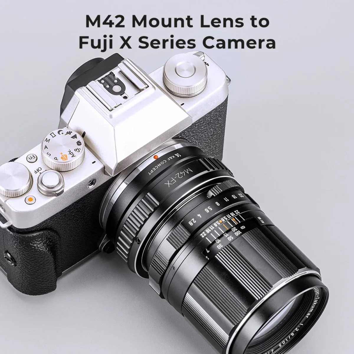 M42 42mm Screw to Fuji Fujifilm FX XPro1 X-Pro1 Lens Mount Adapter Ring K&F Concept Lens Adapter