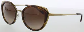 Michael Kors MK1029 116813 Shiny Havanna Gold Round Sunglasses