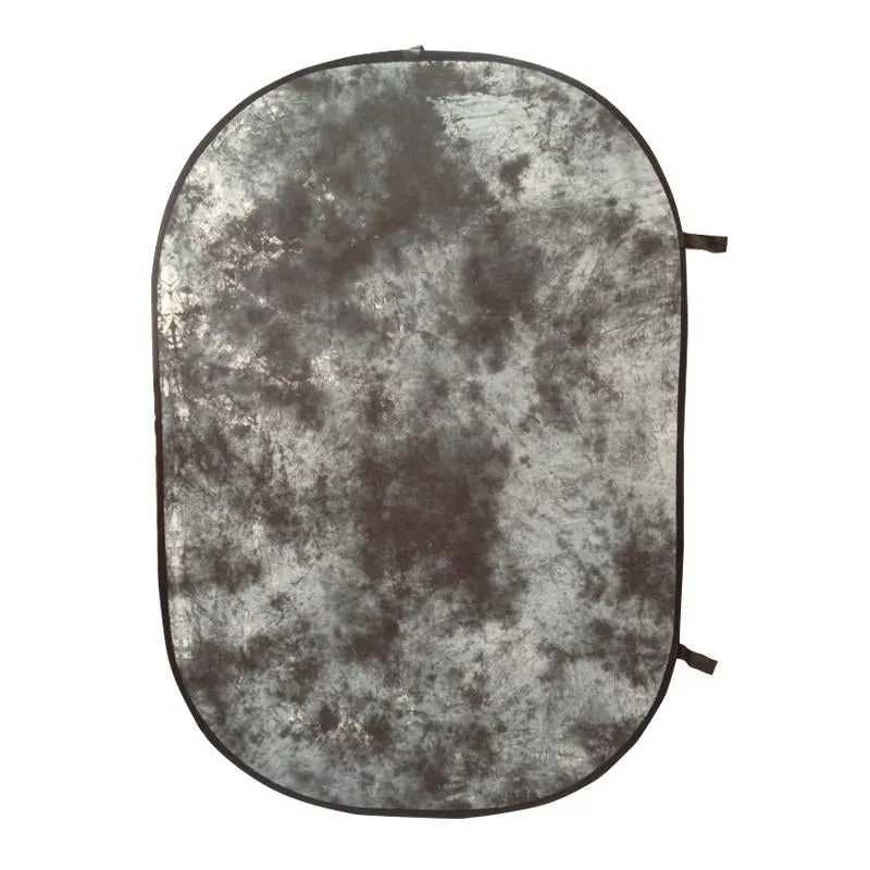 Mottle Grey / Stone Grey Double Sided Pop Up Backdrop (1.5 x 2.1M) with Stand