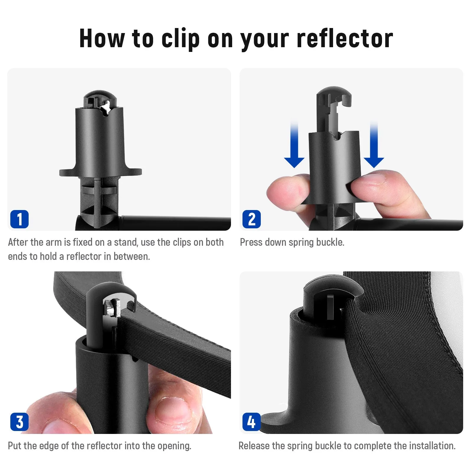 NEEWER 1.2M Extendable Reflector Holder Arm