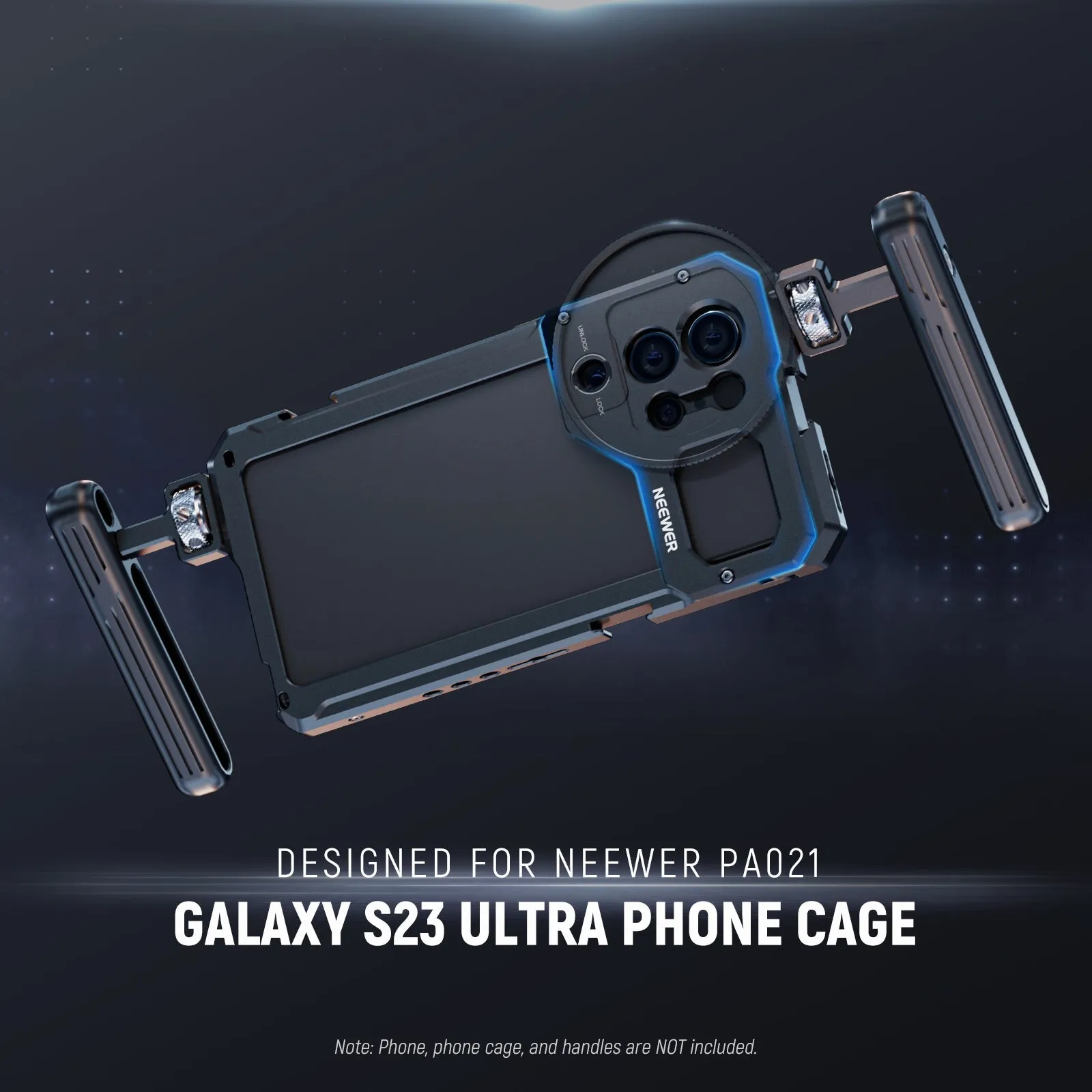 NEEWER PA033 Lens Backplate for Samsung S23 Ultra Phone Cage