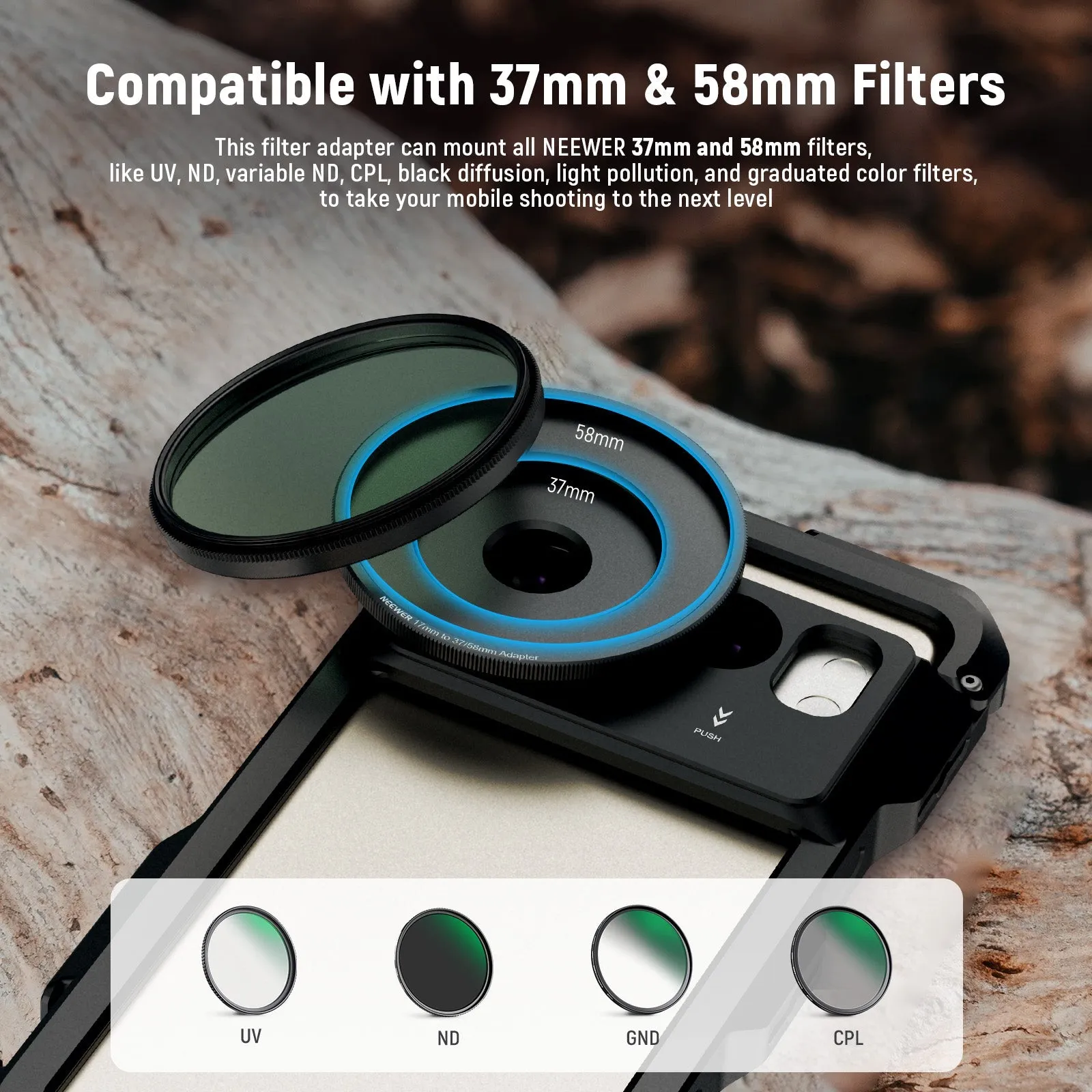 NEEWER PA061/PA062 Lens Filter Adapter Ring