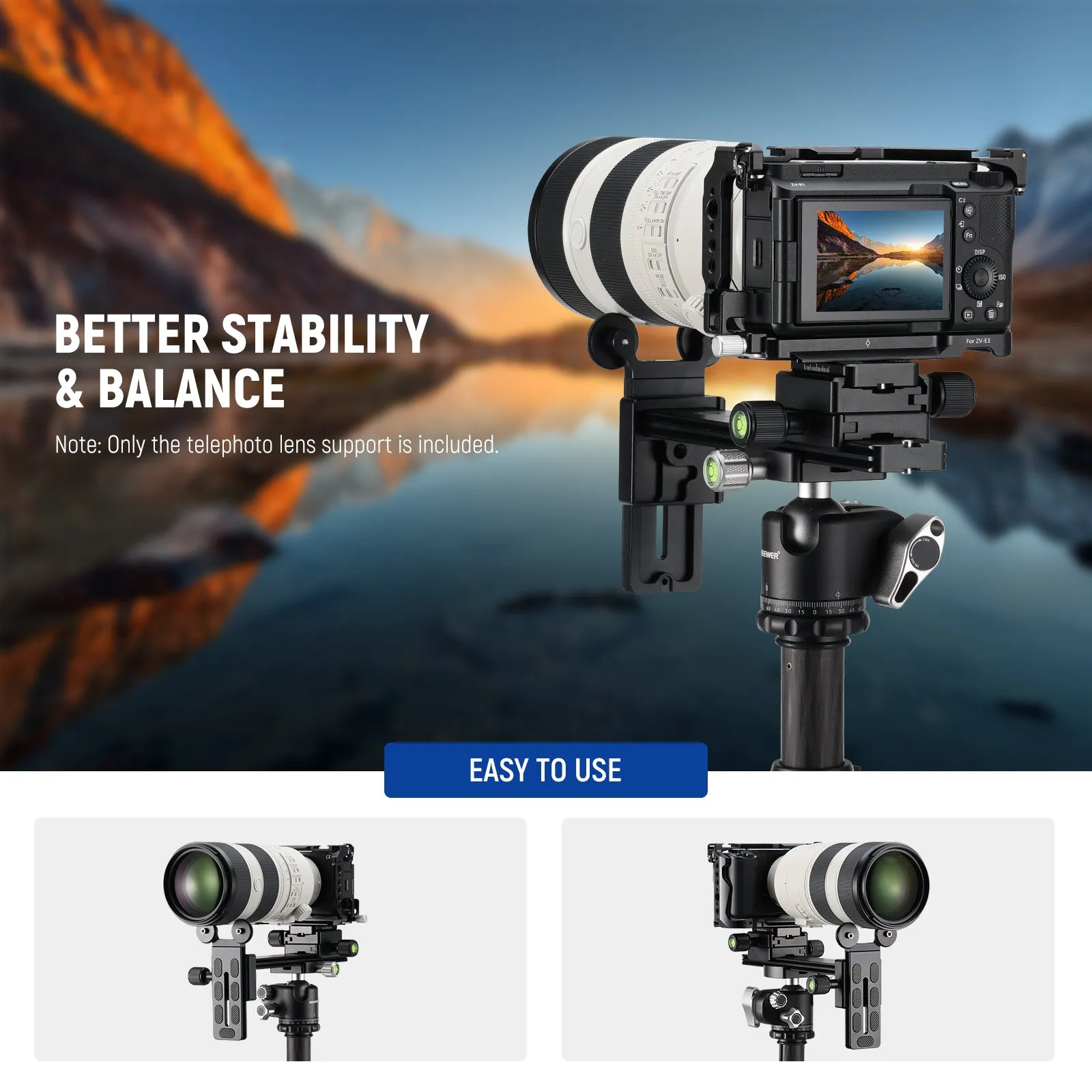 NEEWER ST-NA-12 Telephoto Lens Support Bracket