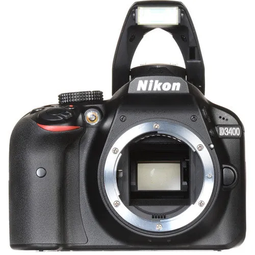 Nikon D3400/D3500 DSLR Camera with 18-55mm and 70-300mm Lenses|2X 32GB MCs|DSLRBag| Wide Angle&amp;Telephoto| Flash| Remote| Tripod| Bundle
