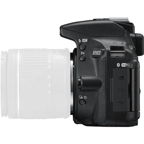 Nikon D5600 DSLR Camera with 18-55mm and 70-300mm Lenses with Spare Battery &amp; Nikon Carrying Case Kit