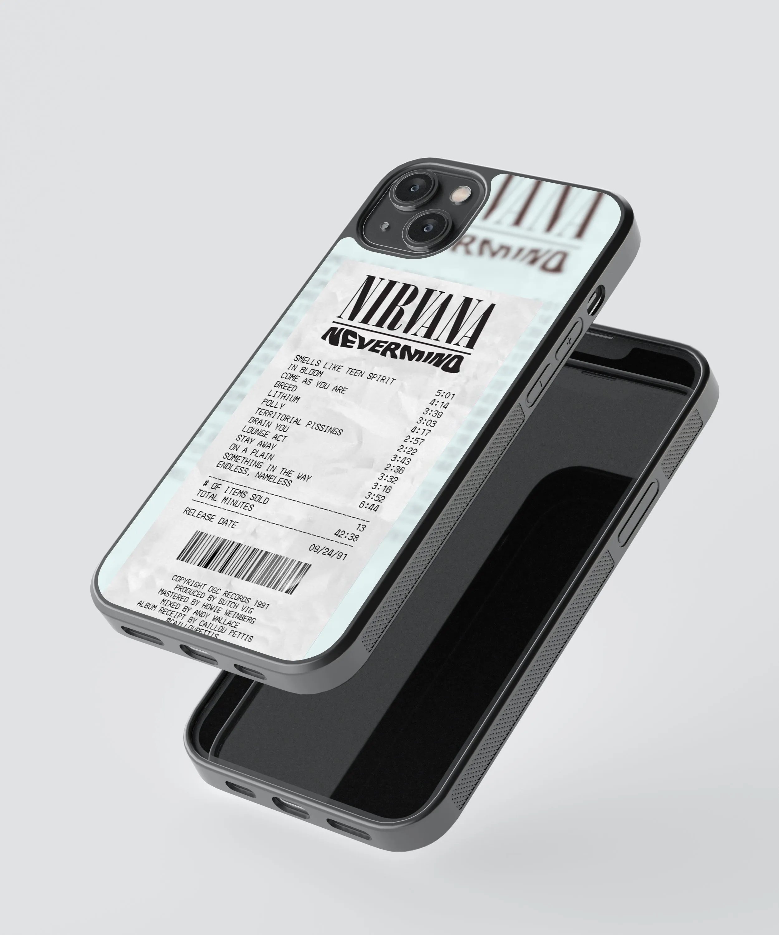 Nirvana Guest Check Spotify Glass Phone Case Cover
