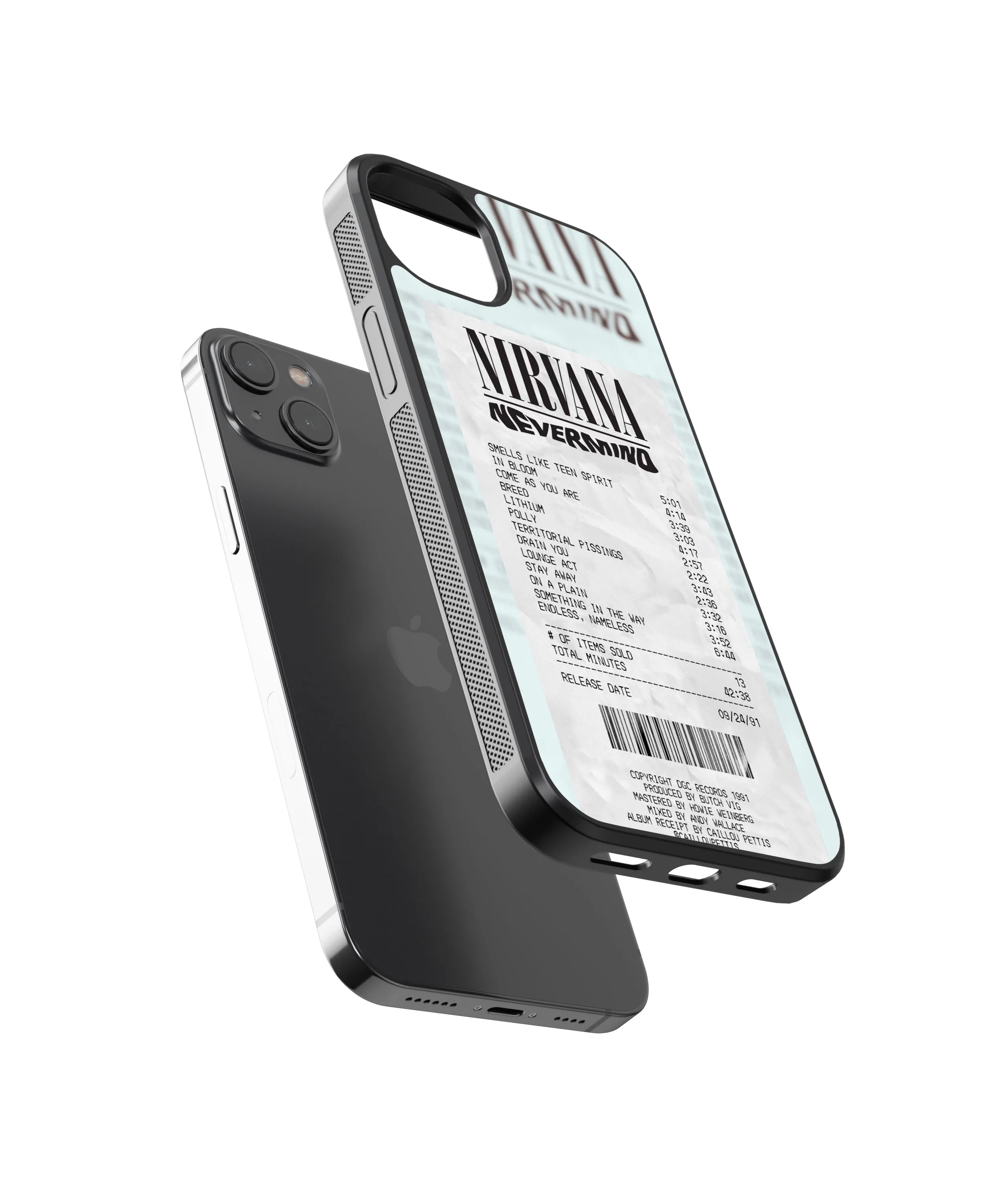 Nirvana Guest Check Spotify Glass Phone Case Cover
