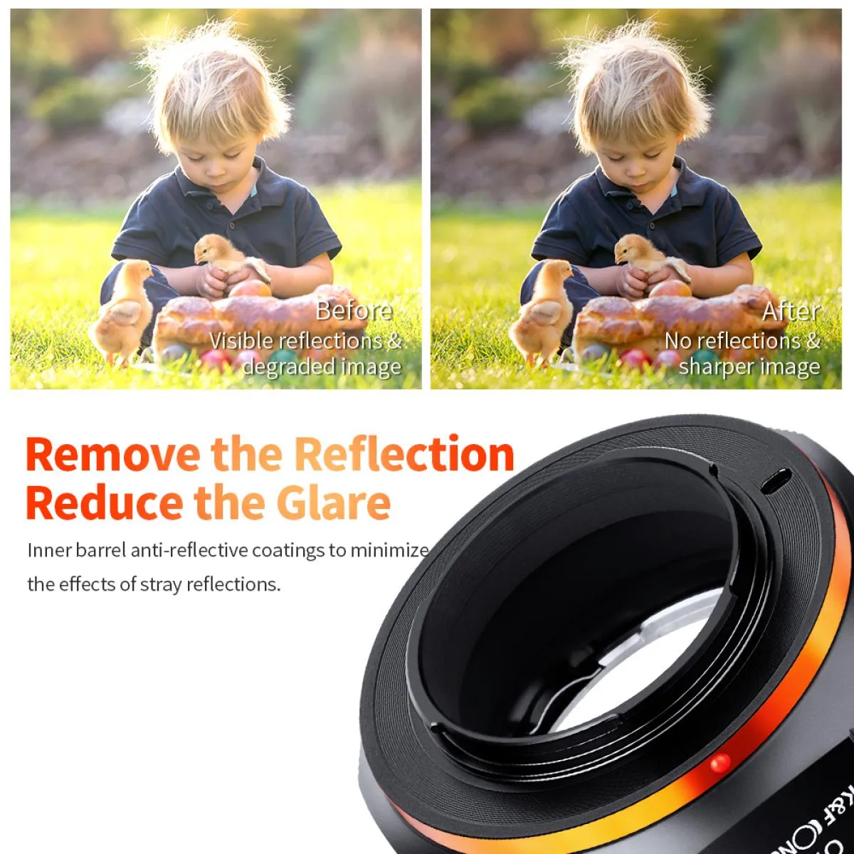 Olympus OM Mount Lens to M4/3 MFT Olympus Pen Cameras OM-M4/3 K&F Concept M16125 Lens Adapter