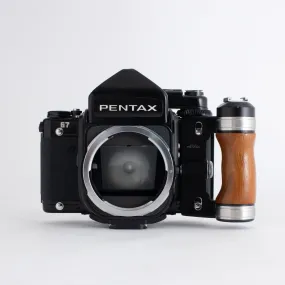 Pentax 67 with Wooden Handle