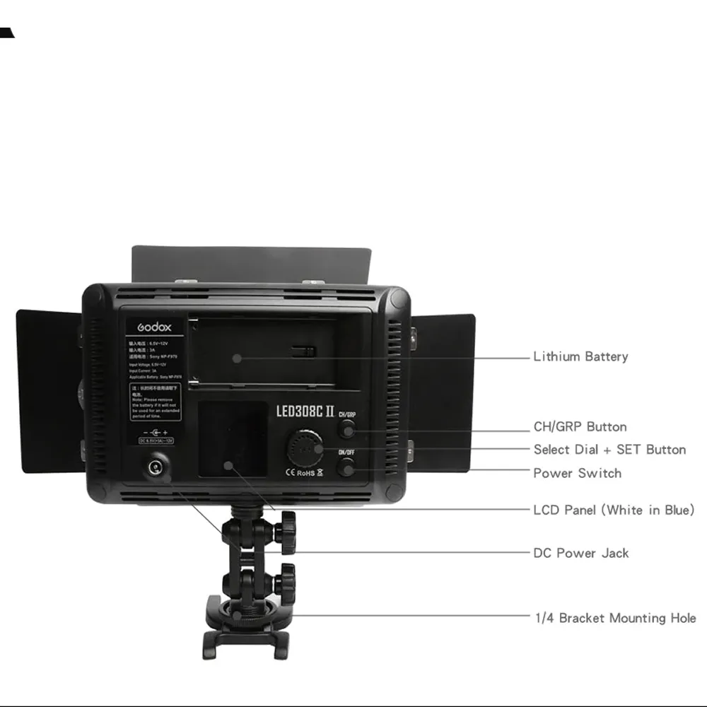 Professional Photography Indoor And Outdoor Led Video Light N-520Pro