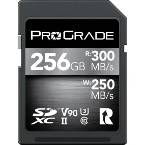 ProGrade Digital 256GB SDXC UHS-II 300MB/s Cobalt Memory Card - V90
