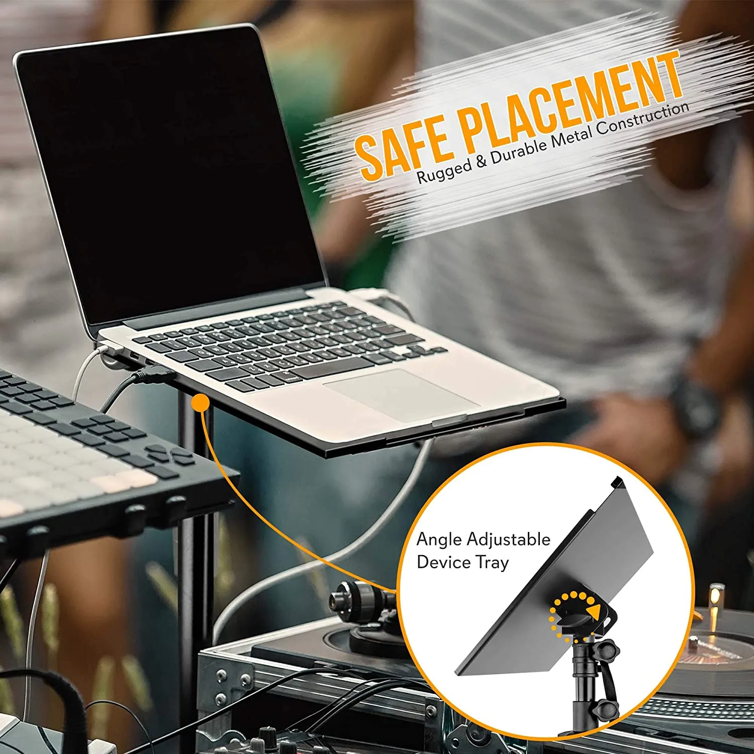 PYLE MULTIFUNCTION STAND W ADJUST TRIPODS, FOR SPEAKER-LAPTOP