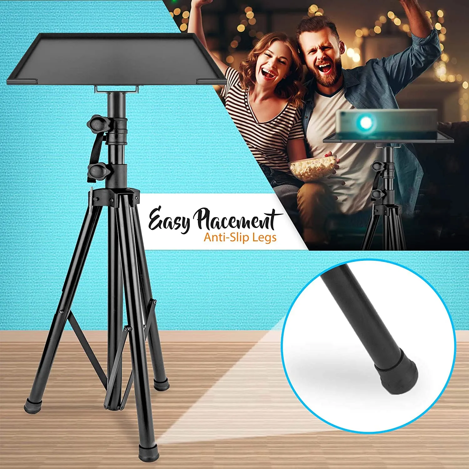 PYLE MULTIFUNCTION STAND W ADJUST TRIPODS, FOR SPEAKER-LAPTOP
