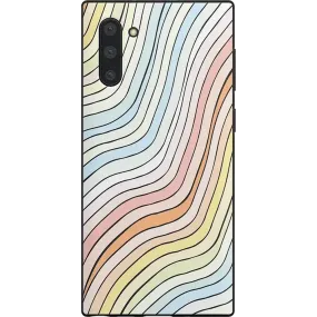 Ride The Wave | Pastel Rainbow Lined Samsung Case