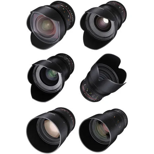 Rokinon 6 Cine Lens Set - EF Mount