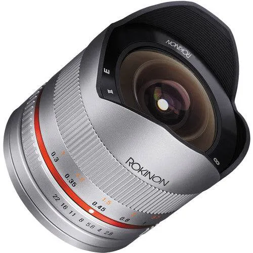 Rokinon 8mm f/2.8 UMC Fisheye II Lens for Samsung NX Mount (Silver)