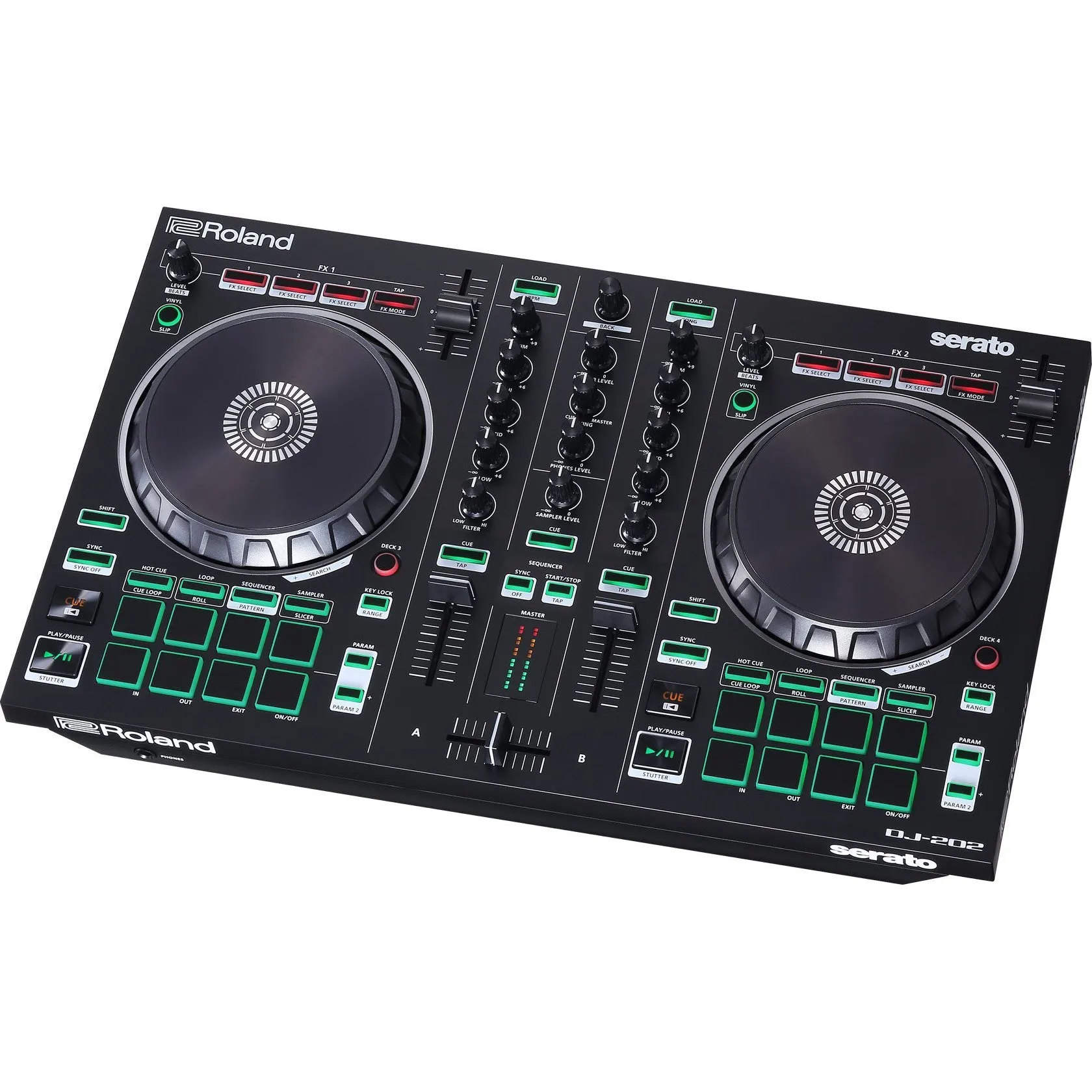 Roland DJ-202 DJ Controller and CB-BDJ202 Soft Case Bundle