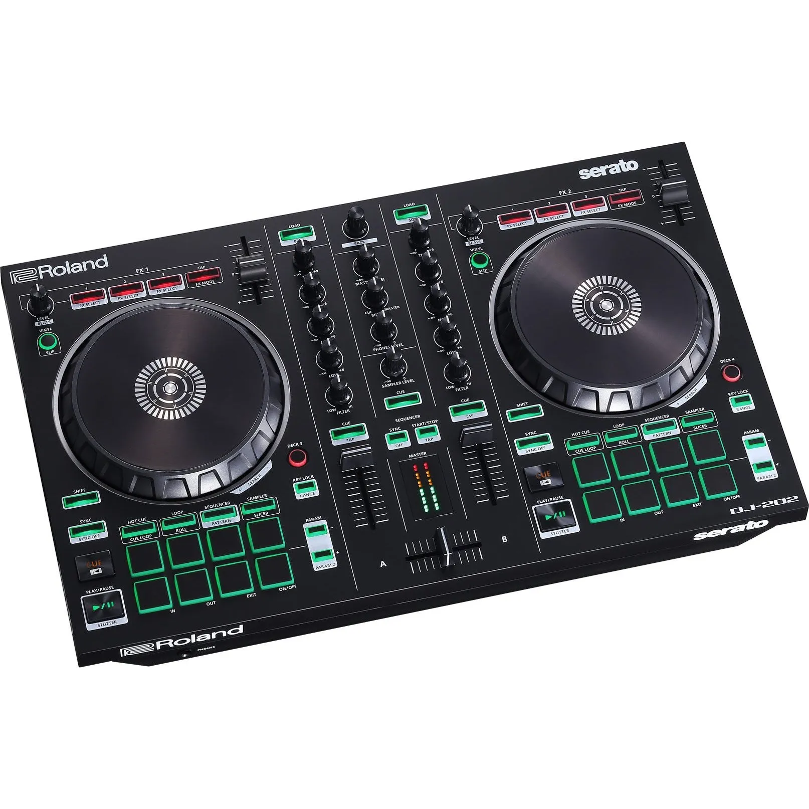 Roland DJ-202 DJ Controller and CB-BDJ202 Soft Case Bundle