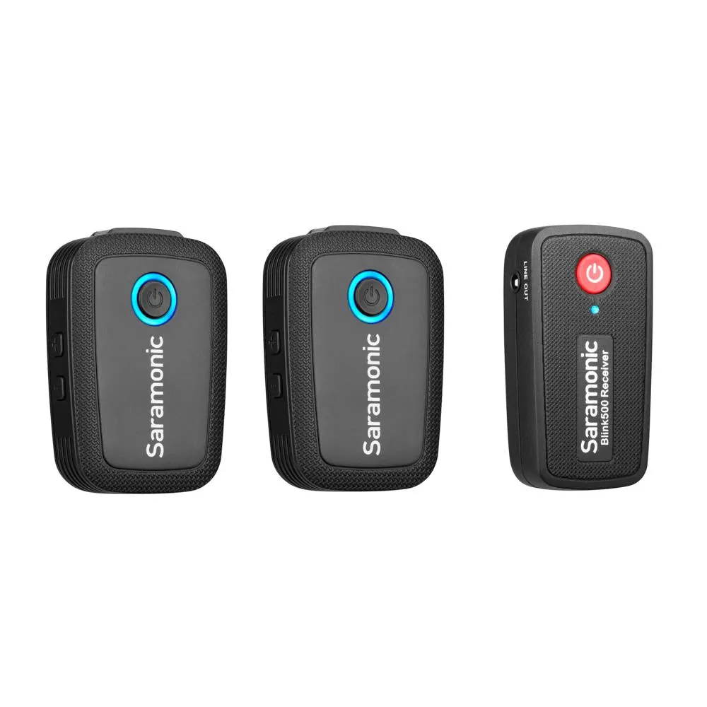 Saramonic Blink 500 B2 Ultracompact 2-Person Wireless Clip-On Mic System with Lavaliers & Dual Receiver