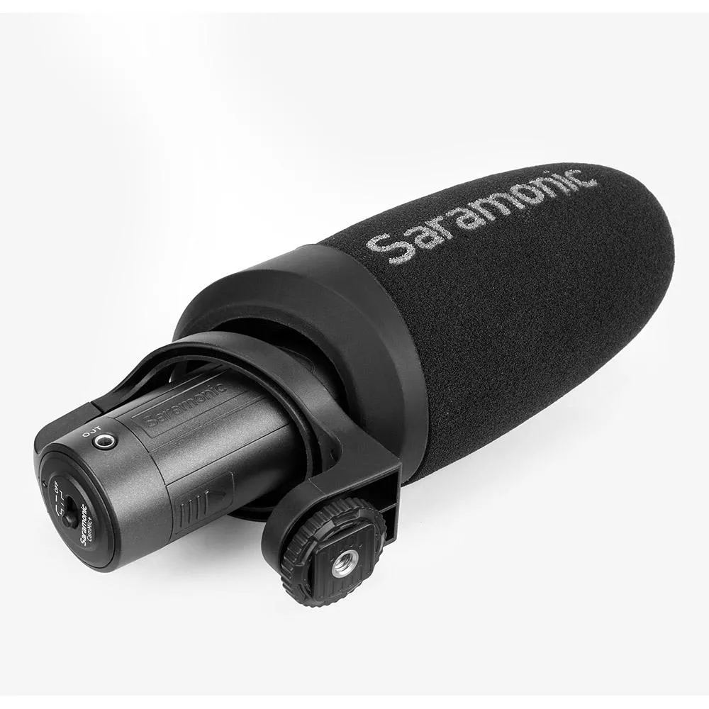 Saramonic CamMic  On-Camera Battery-Powered Shotgun Microphone for DSLR, Mirrorless & Video Cameras or Smartphones & Tablets