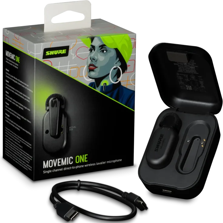 Shure MV-ONE-Z7 MoveMic Single-Channel Wireless Lavalier Microphone