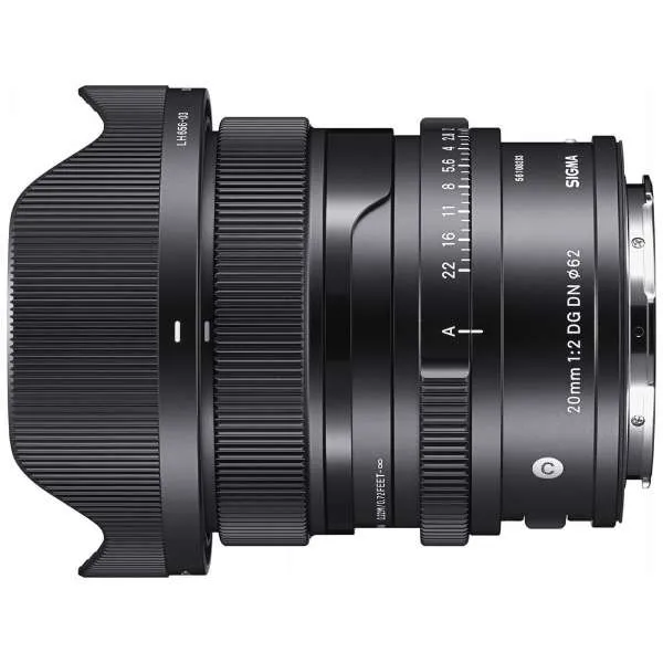 SIGMA Camera Lens 20mm F2 DG DN Contemporary [Leica L /Single Focal Length Lens]