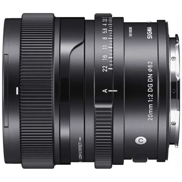 SIGMA Camera Lens 20mm F2 DG DN Contemporary [Leica L /Single Focal Length Lens]