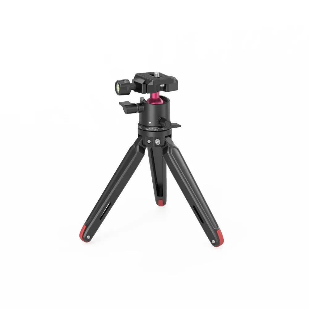 SmallRig Mini Tabletop Tripod and Panoramic Ball Head with Knob and Arca-Type QR Quick Release Plate, 1/4"-20 Screws for Compact DSLR and Action Camera, Smartphones BUT2664